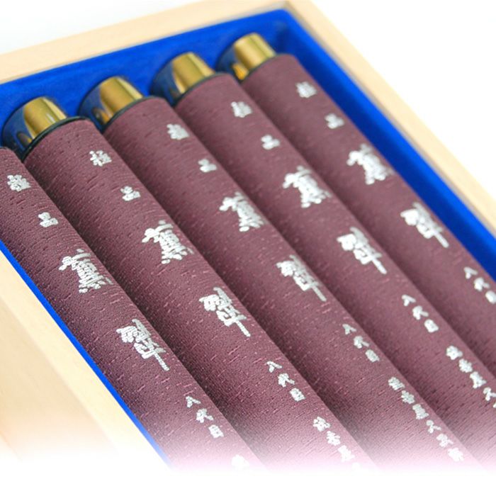 極品薫翠筒型10本入り 桐箱 [お香典に 改まった進物にもぴったりのお